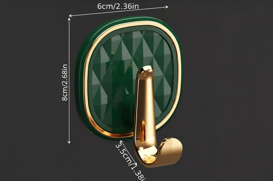 Set of 4 Stylish Textured Adhesive Hooks