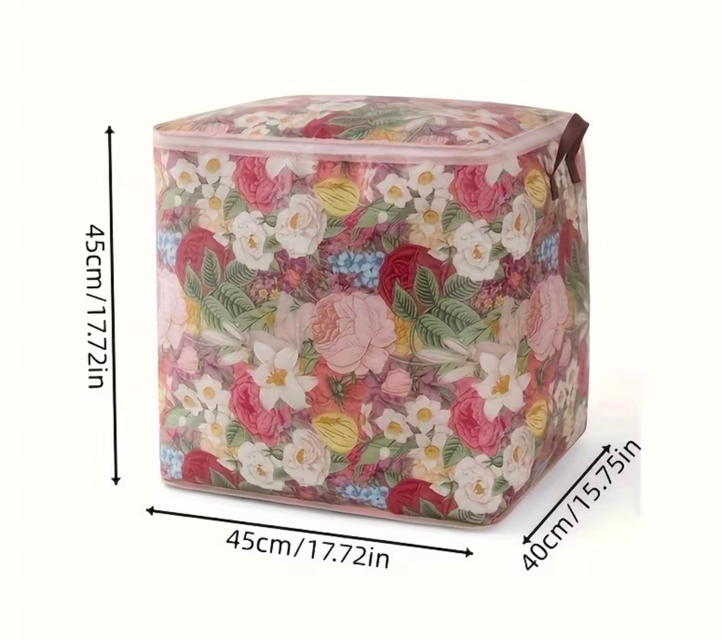 Floral Folding Woven Bag