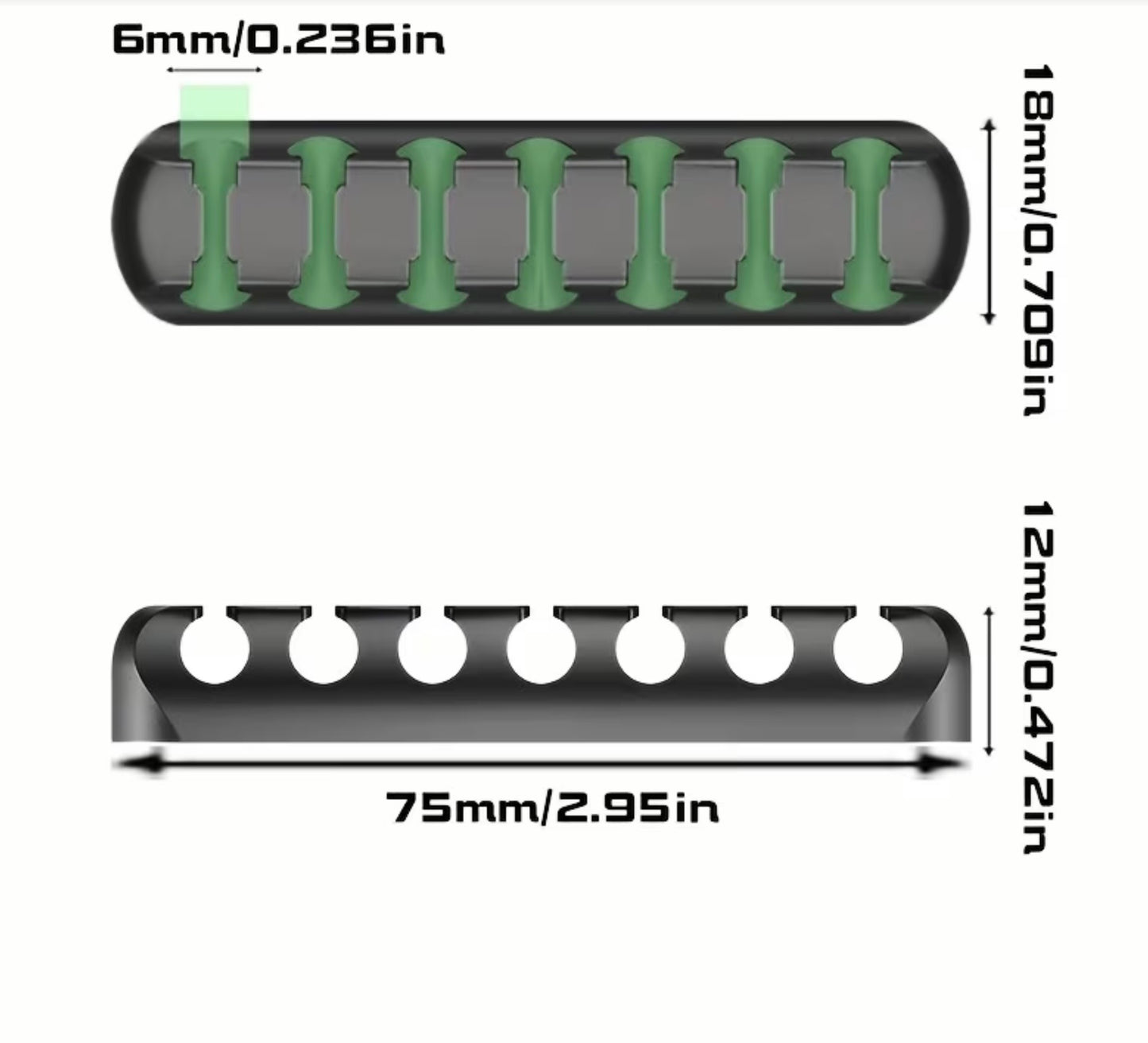 Cable Organizers; Strong Self-Adhesive Silicone