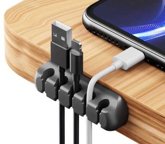 Cable Organizers; Strong Self-Adhesive Silicone