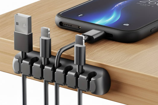 Cable Organizers; Strong Self-Adhesive Silicone